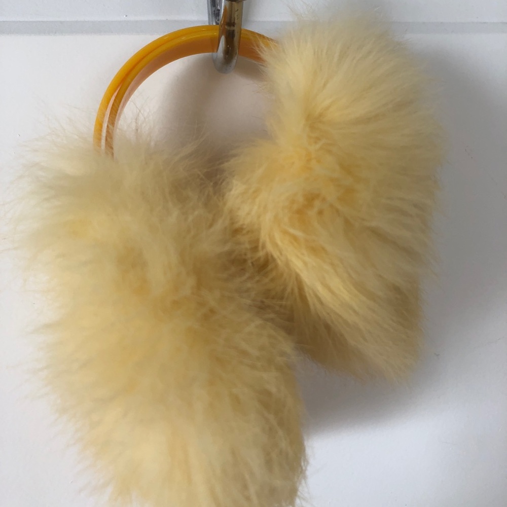 Fuzzy fauxfur earmuffs w/ adjustable  headband